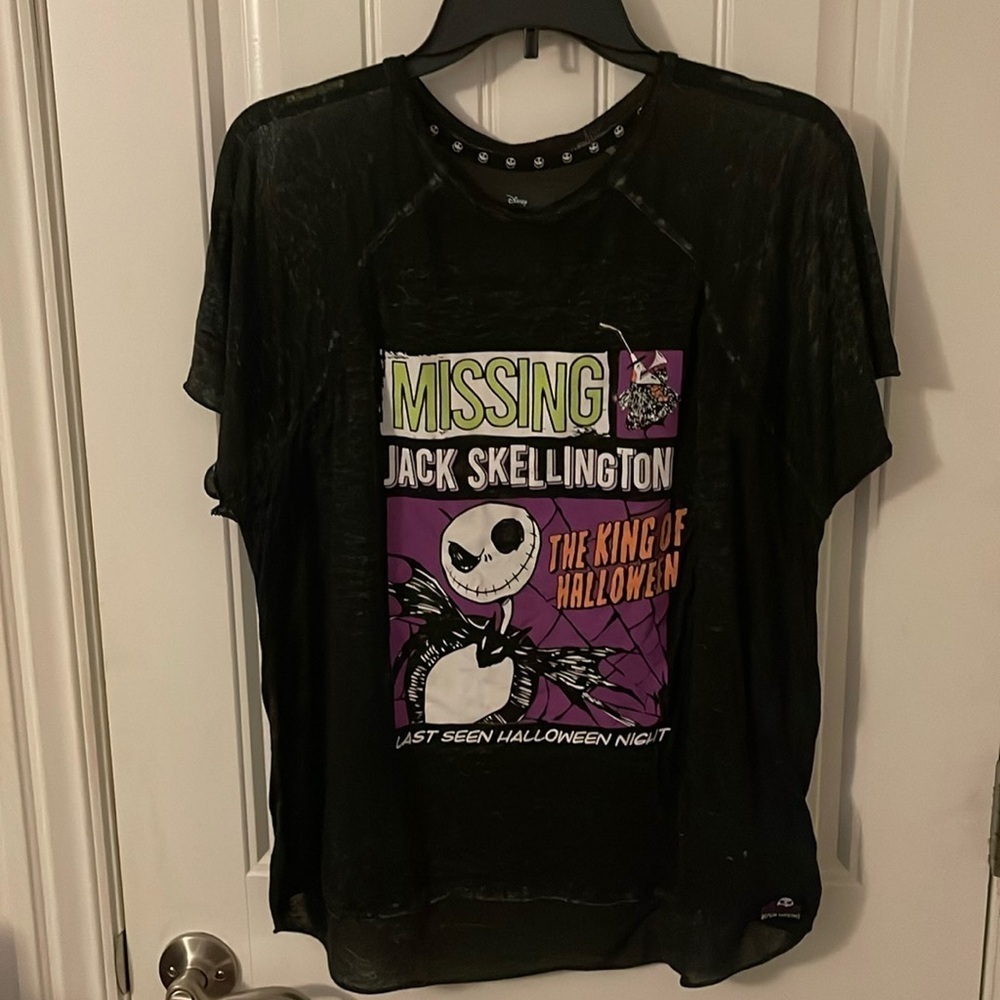 Nightmare‎ Before Christmas Missing Jack Skellington Sleep T-Shirt Sz M 8-10
